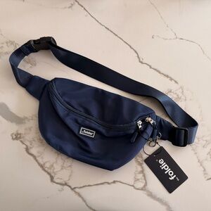 Foldie Navy Crossbody Bag